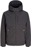 JACK & JONES Tussenjas grijs / oranje / zwart / wit