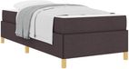 vidaXL Bedframe Donkerbruin Stof 90 x 190 cm