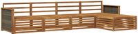 vidaXL - Bank loungeset - 5-delig - Naturel - Massief Acacia Hout
