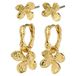 PILGRIM gold plated oorbellen Ajani (set van 2)