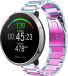 Strap-it Bracelet de montre connectée en acier - Arc-en-ciel - Convient pour Polar Ignite
