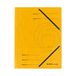 herlitz 10843886 inslagmap A4 met elastiek, geel, 25 stuks