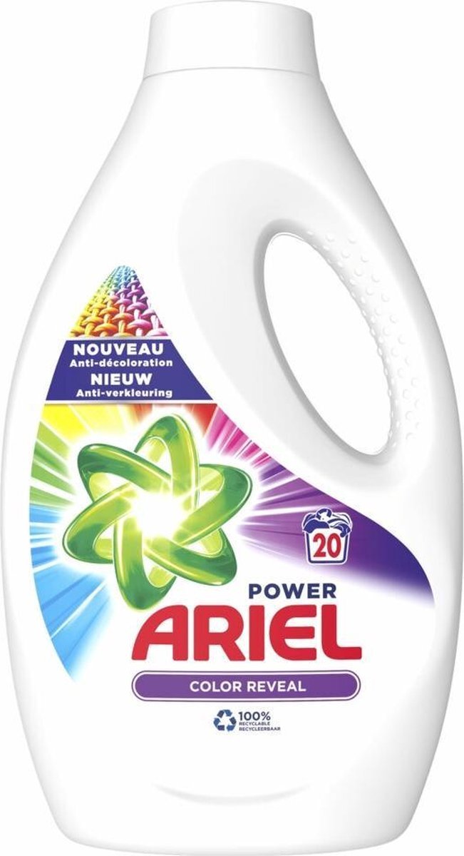 Ariel 5x Vloeibaar Wasmiddel Color Reveal 1,11 liter