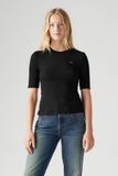 Levi's Luca T shirt Slim - Femme - 2XS - Noir / Caviar Coton