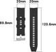 König Design Huawei Vervangingsarmband voor Huawei Watch GT 3 42 mm, siliconen band met lus, kleur: grijs