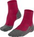 FALKE TK5 Wool Short Wandelsokken anti blaren, lichte padding merinowol sportsokken dames rood - Maat 35-36
