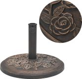 Maison Exclusive Parasolstandaard, Hars, Rond, Brons, 9 kg