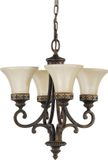 Steady Lighting Kroonluchter Metaal Walnut E27 45.7cm
