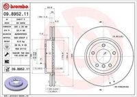 BREMBO Remschijfset 09.8952.11 - 2 stuks