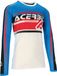 Acerbis MX Linear Lugo Blanc Bleu Maillot Motocross Taille L