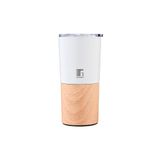 BERGNER - Reisbeker van wit roestvrij staal - inhoud van 500 ml - Lekvrij - Absoluut hygiënisch - Valbestendigheid - Houdt temperatuur