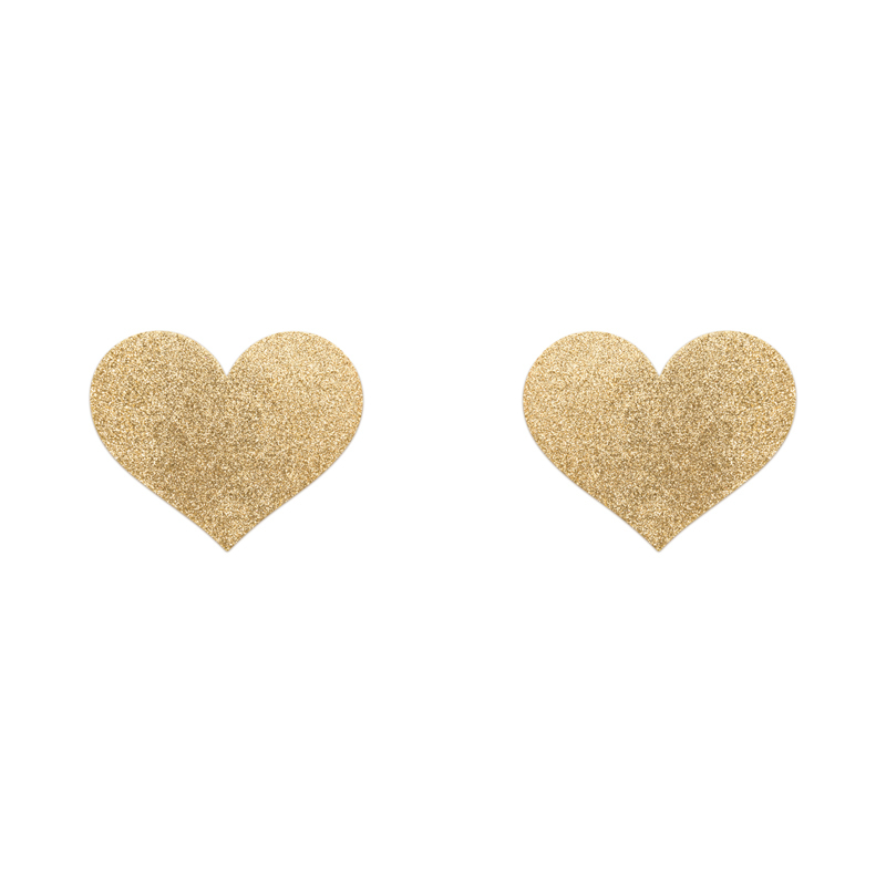 Bijoux Indiscrets Flash Heart Tepelstickers - Goud