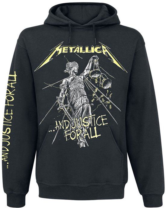 Metallica ...And Justice For All Heren Trui met capuchon - zwart - 5XL