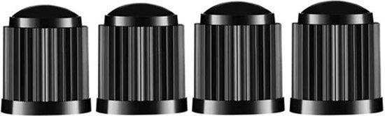 Ibley Ventieldoppen - Schrader/Auto Ventiel - Zwart - 4 Stuks