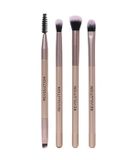 Revolution Eye Do It All Brush Set, Set van 4 oogmake-up kwasten, synthetische haren voor eyeliner, oogschaduw & blenden, vegan