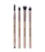 Revolution Eye Do It All Brush Set, Set van 4 oogmake-up kwasten, synthetische haren voor eyeliner, oogschaduw & blenden, vegan