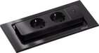 Evoline BackFlip - Stekkerdoos - 2x stopcontact - USB-C - Zwart
