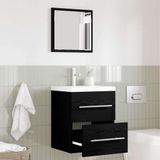 Maison Exclusive - Ensemble de meubles de salle de bain avec tiroirs Noir 41 x 38,5 x 48 cm