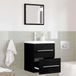 Maison Exclusive - Ensemble de meubles de salle de bain avec tiroirs Noir 41 x 38,5 x 48 cm