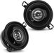 Wan GmbH 2x 3.5 Inch Auto Hautsprecher-Set - 120W Max Leistung - 2-Wege Koaxial-Lautsprecher für Auto Tür