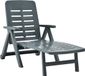 vidaXL Lit de jardin pliable plastique vert