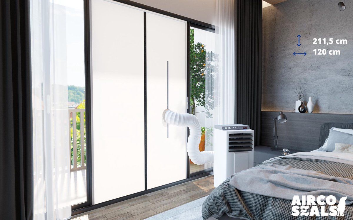 FDBW - Airco Deurafdichtingskit (120 x 211,5 cm) - Met Magneet Sluiting