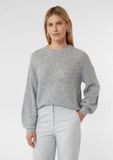 Comma Strickpullover grijs