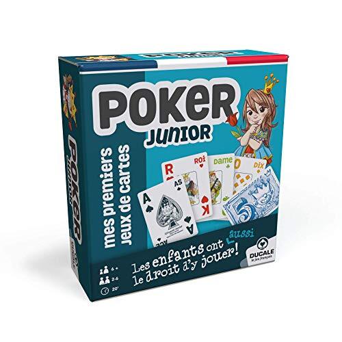 Grimaud Poker Junior kaartspel, 130008048, blauw