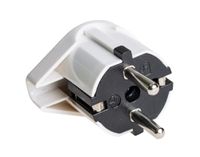 Witte luchtstekker met TTL, 16 A, 250 V, 4,8 mm