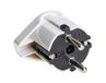 Witte luchtstekker met TTL, 16 A, 250 V, 4,8 mm
