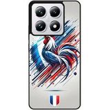 Verstevigd hoesje met sublimatie bedrukking, compatibel met Xiaomi 14T 4G Coq francais