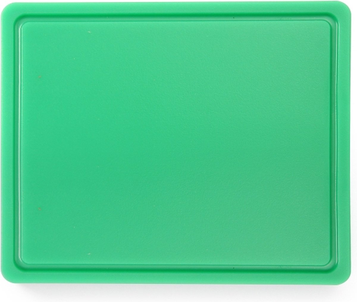 Hendi Snijplank met sapgeul - Groen (Groente & Fruit) - HACCP 32,5x26,5 cm