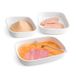 Snips Paneerbakjes, Set van 3, Bloem, Ei, Kruimels, Made in Italy | 27,5 x 19 x 5 cm, set dienbladen, vaatwasmachinebestendig, Made in Italy