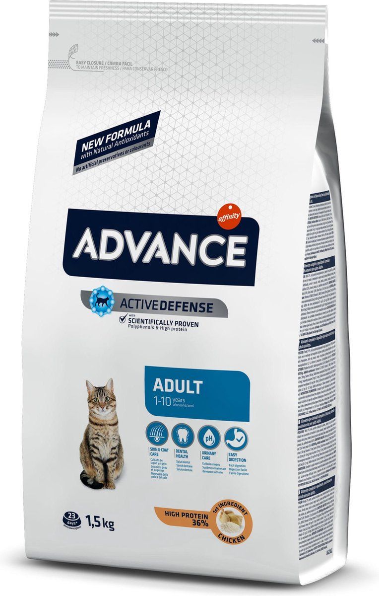 ADVANCE cat adult chicken / rice kattenvoer 10 kg