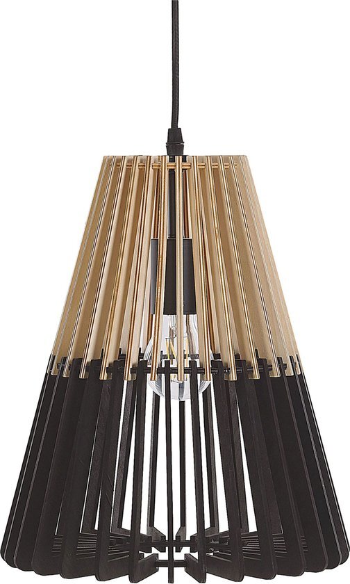 Beliani cavalla - hanglamp-lichte houtkleur-multiplex