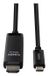 Lindy 43433 adaptateur de câble vidéo 1 m USB Type-C HDMI Noir