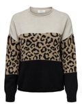 Only Trui Onljade Animal Ls O-neck Cc Knt 15294969 Moonbeam Dames Maat - L