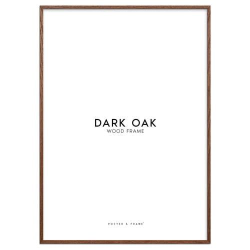Poster & Frame Houten Lijst Donker Eiken Acryl - A3 (50 x 70 cm)