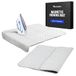 Houseables Strijkdeken, magnetische mat waspad, 46,3 x 82,5 cm, grijs, gewatteerd, wasmachinedroger, hittebestendige pad, alternatieve hoes voor strijkplank