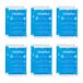 Relaxdays gel pack set van 12, warmte- en koudekompressen, 9 x 15 cm, hot cold packs, thuisapotheek, herbruikbaar, blauw
