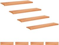 vidaXL - Trapmatten - 8 stuks - Lak - 110 x 30 x 2 cm - Massief beukenhout
