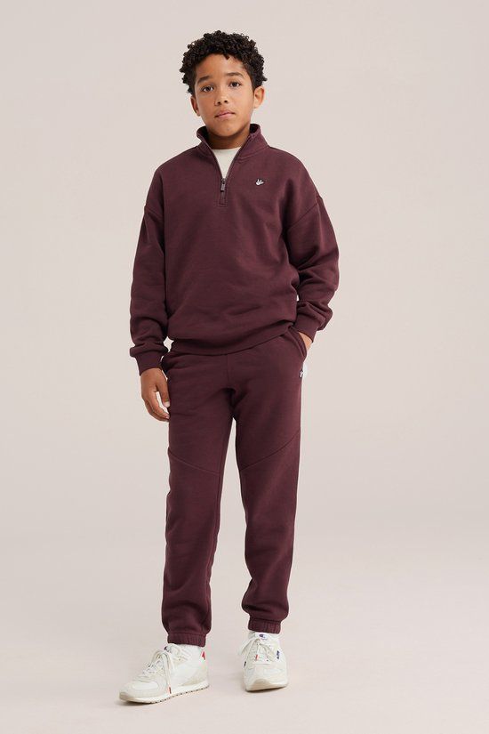 WE Fashion Jongens regular fit joggingbroek met embroidery