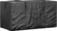 vidaXL Opbergtas voor tuinkussens 150x75x75 cm polyetheen zwart
