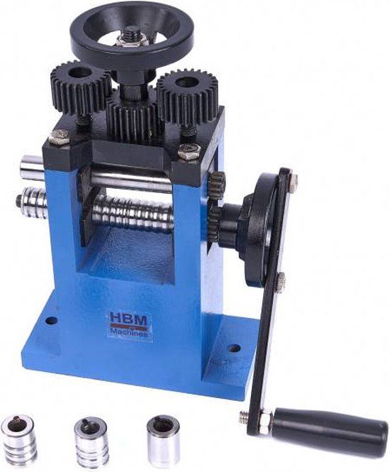 HBM Professionele Strekwals Juwelierswals Met 4 Rollen