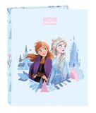 Safta Frozen Ice Magic Ordner met 4 ringen, ideaal voor kinderen van verschillende leeftijden, comfortabel en veelzijdig, kwaliteit en duurzaamheid, 26,5 x 33 cm, Lichtblauw, M, Casual