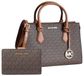 Michael Kors Sheila Handtas Bruin Canvas
