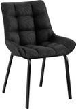 CLP Saranda Chaise de salle à manger - Tissu/gris titane