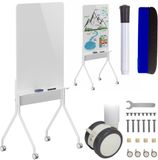 Ergo Office ER-305 - Whiteboard - 119x79cm - verticale oriëntatie - verrijdbaar droog uitwisbaar