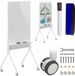 Ergo Office ER-305 - Whiteboard - 119x79cm - verticale oriëntatie - verrijdbaar droog uitwisbaar