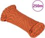 vidaXL Boottouw 5 mm 250 m polypropyleen oranje